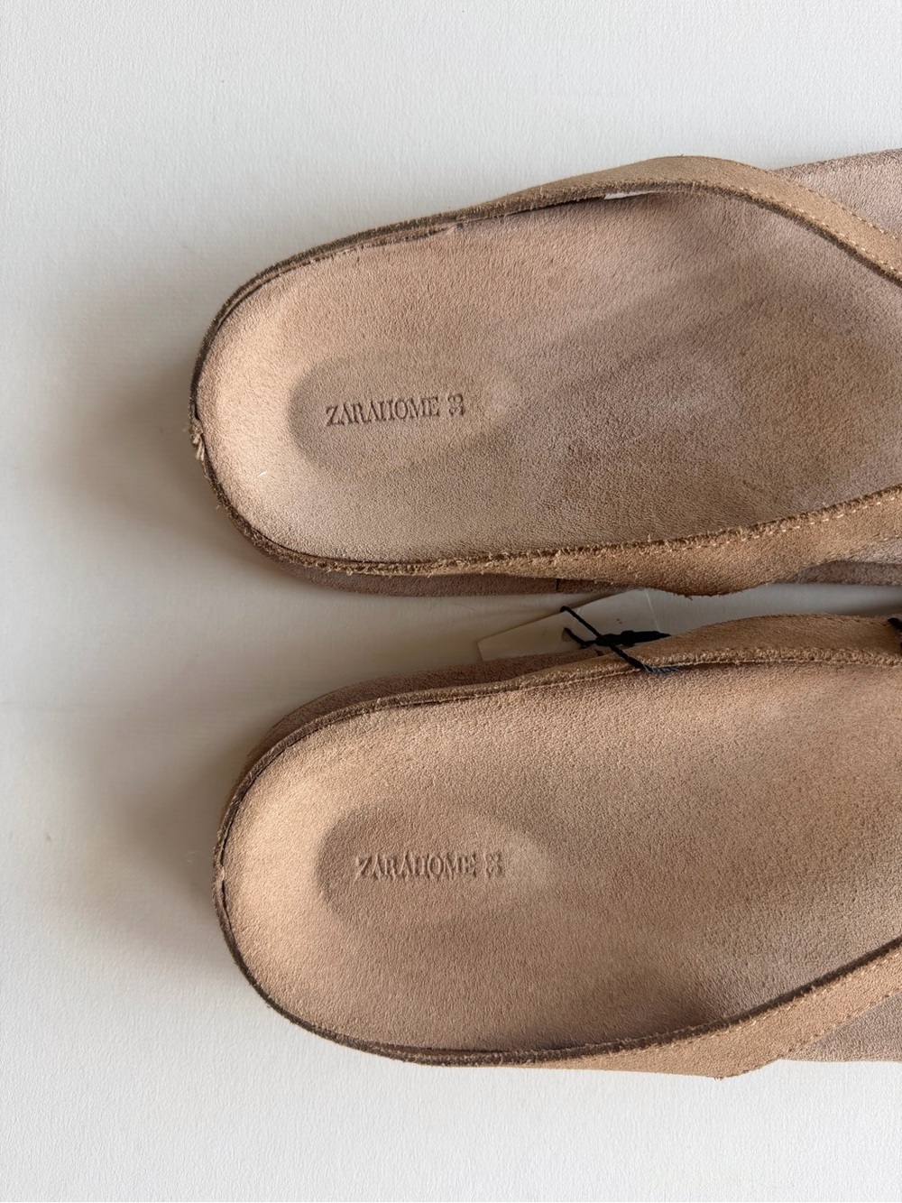 Zara Suede Thong Sandals - Picture 2 of 6